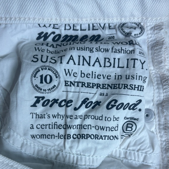 Frank & Eileen Monaghan Mom Jeans High Rise Straight Leg Crop Raw Hem - Picture 7 of 11